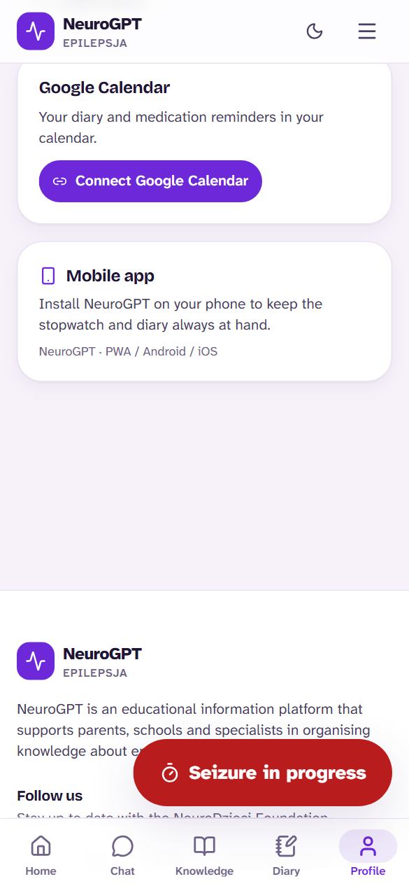 Google Calendar sync