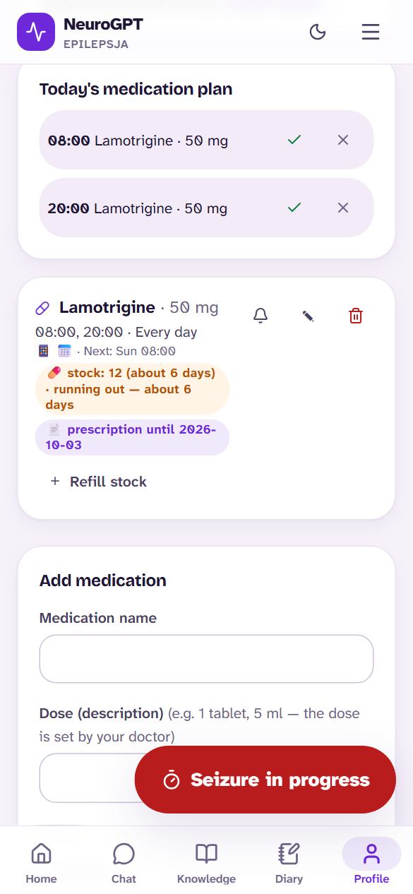 Medication reminders