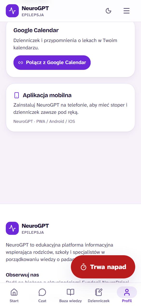 Synchronizacja z Google Calendar