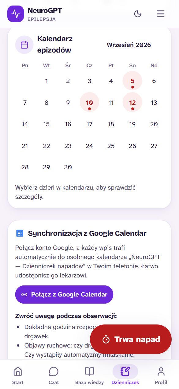 Kalendarz epizodów