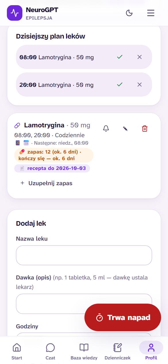 Przypomnienia o lekach